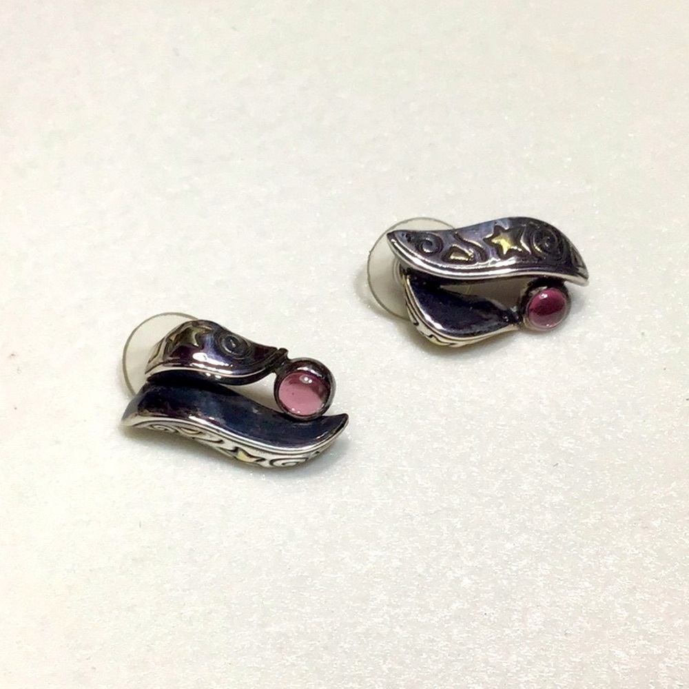 Sterling Silver and Amethyst Earrings